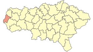 Романовский муниципальный район на карте