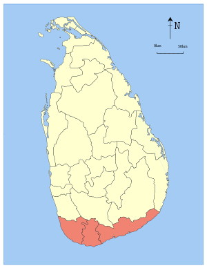 Южная провинция на карте