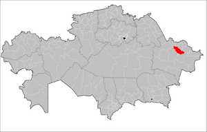 Уланский район на карте