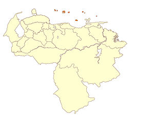 Миранда (Федеральные владения Венесуэлы) на карте