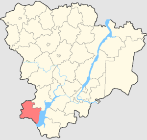Чернышковский муниципальный район на карте