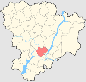 Городищенский муниципальный район на карте
