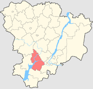 Калачёвский муниципальный район на карте