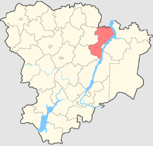 Камышинский район на карте