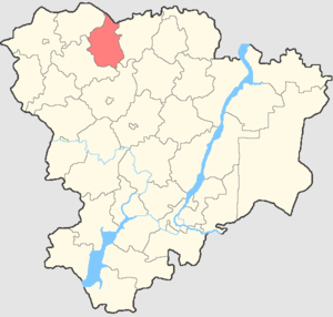 Киквидзенский муниципальный район на карте