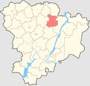 Котовский муниципальный район на карте