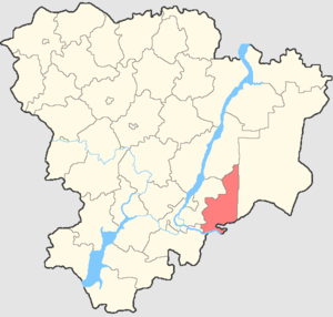 Ленинский район на карте