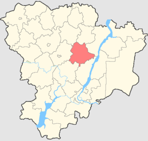Ольховский муниципальный район на карте