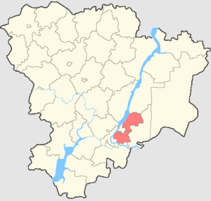 Среднеахтубинский муниципальный район на карте