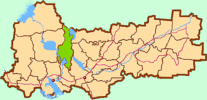 Кирилловский район на карте