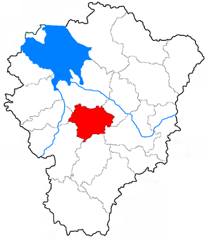 Большесельский муниципальный район на карте