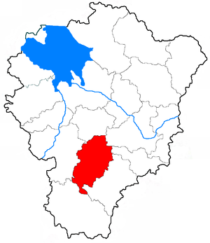 Борисоглебский муниципальный район на карте
