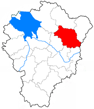 Даниловский муниципальный район на карте