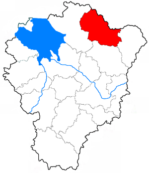 Первомайский муниципальный район на карте