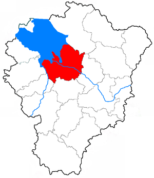 Рыбинский муниципальный район на карте