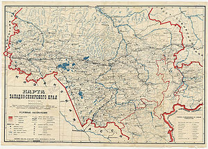Западно-Сибирский край на карте
