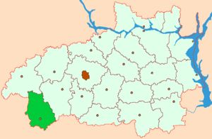 Гаврилово-Посадский район на карте