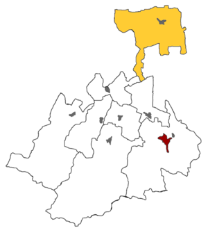 Моздокский район на карте