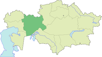 Актюбинская область на карте
