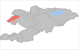 Чаткальский район на карте