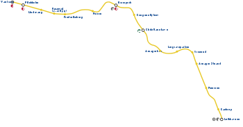 Схема линии M2.