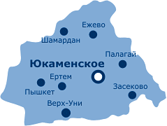 Юкаменский район, карта