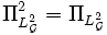 \Pi^2_{L^2_{\mathcal{G}}} = \Pi_{L^2_{\mathcal{G}}}